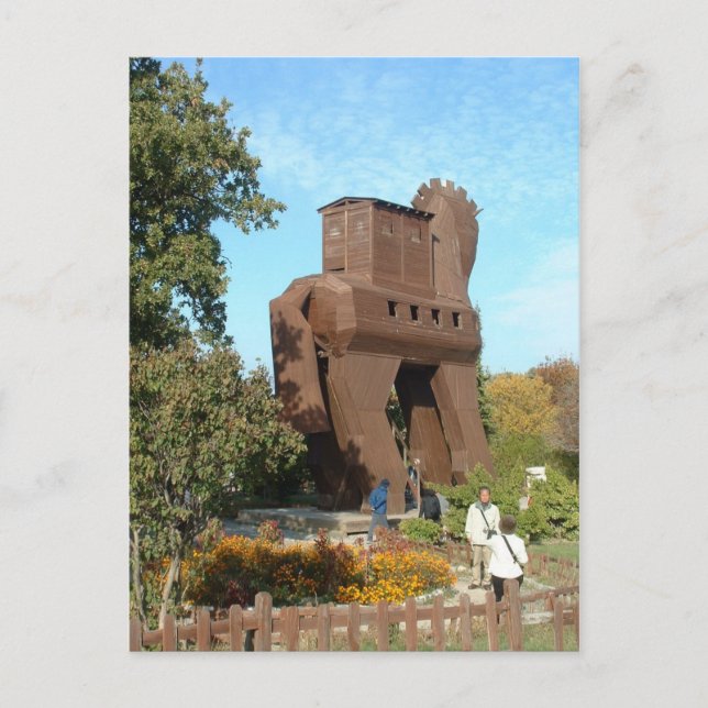 Carte Postale Cheval de Troyan (Devant)