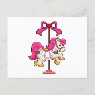 Carte Postale Cheval en cheval de carrousel.PNG