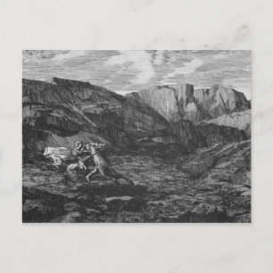 Carte Postale Cheval et cavalier