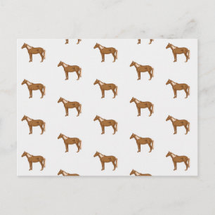 Carte Postale Cheval Haflinger Cheval Equestre Peinture Animaux
