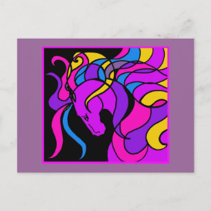 Carte Postale Cheval Mania