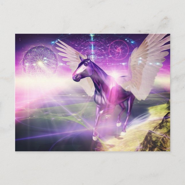 Carte Postale Cheval Mystique (Devant)