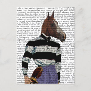 Carte Postale Cheval Racing Jockey Portrait