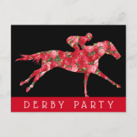 Cheval Rose Derby Race Party Noir
