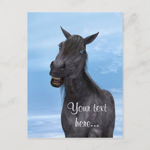 Carte Postale Cheval Sourire