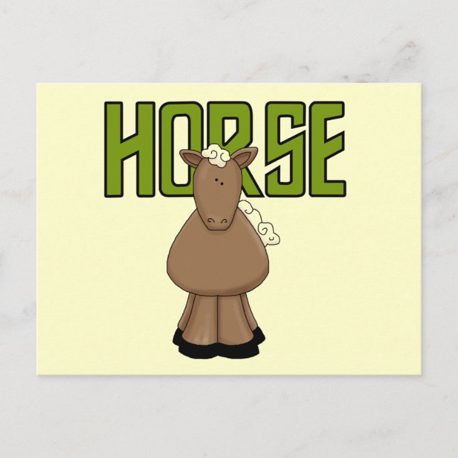 Carte Postale Cheval Tshirts et cadeaux (Devant)