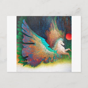 Carte Postale Cheval volant