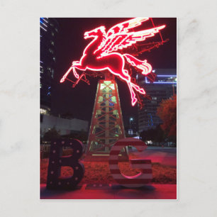 Carte Postale Cheval volant Pegasus Red à Dallas