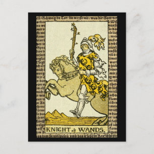Carte Postale Chevalier de Wands Tarot