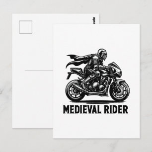 Carte Postale chevalier médiéval