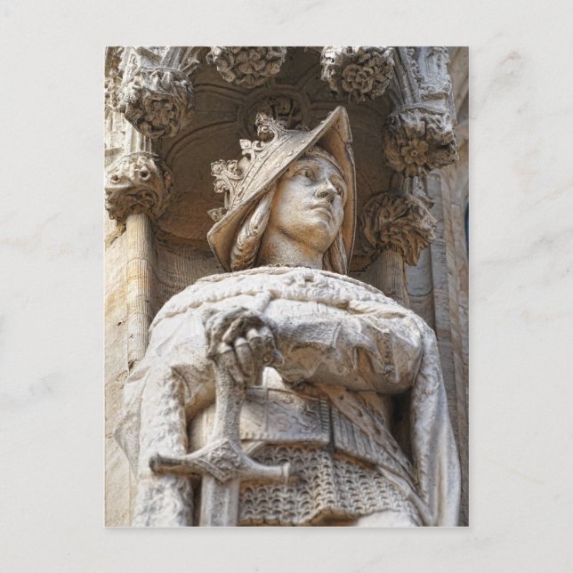 Carte Postale Chevalier médiéval (Devant)