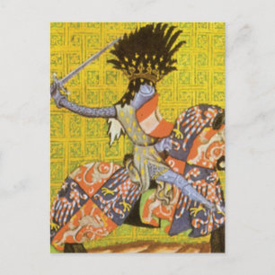 Carte Postale Chevalier médiéval