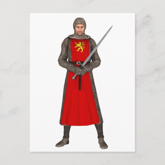 Carte Postale Chevalier normand - 1 (Devant)