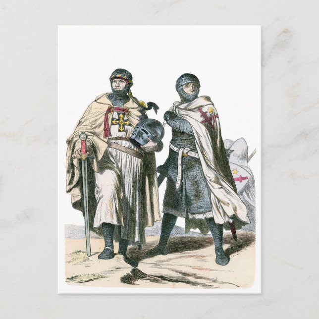 Carte Postale Chevalier teutonique (Devant)