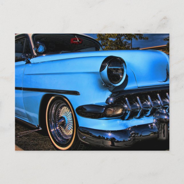 Carte Postale Chevalier vintage kustom (Devant)