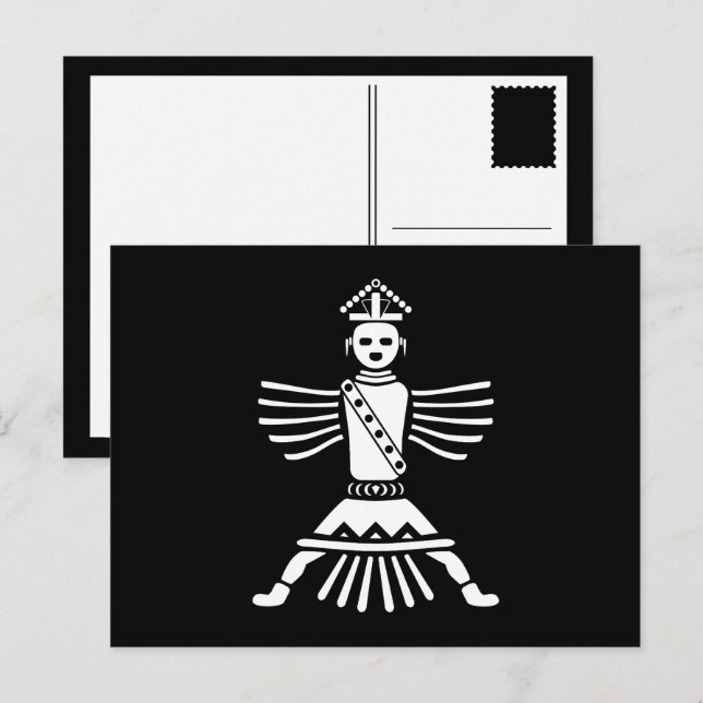 Carte Postale chevalier zuni (Devant / Derrière)
