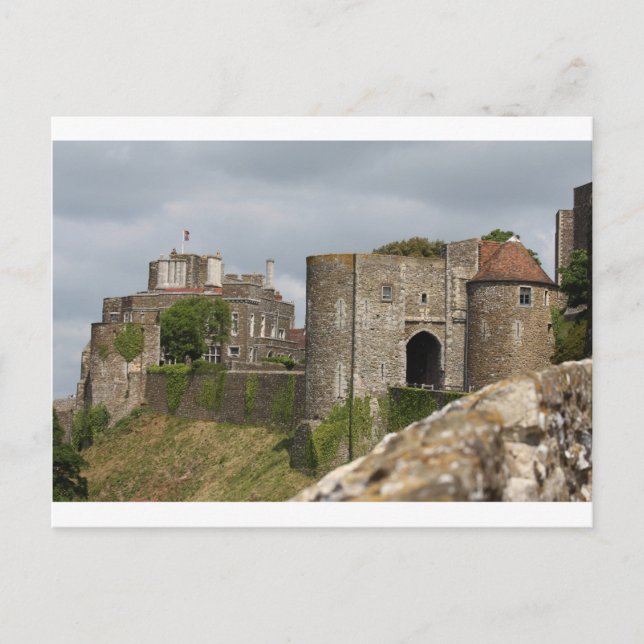 Carte Postale Chevaliers Médiévaux Chevaliers Lions Castle Party (Devant)