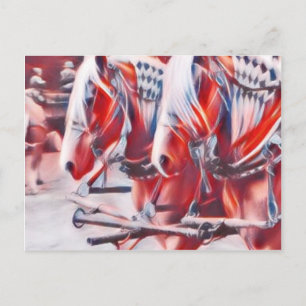 Carte Postale Chevaux de travail