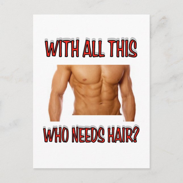 Carte Postale cheveux (Devant)