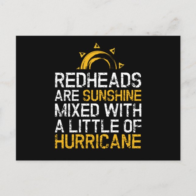 Carte Postale Cheveux rouges Mc1r Sunshine (Devant)