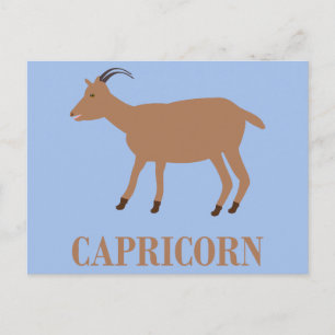 Carte Postale Chèvre Signe du Capricorne