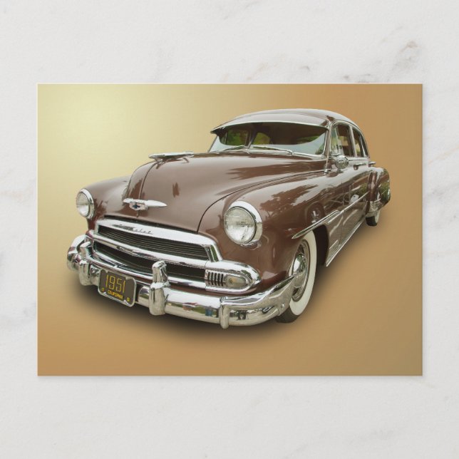 CARTE POSTALE CHEVROLET 1951 (Devant)