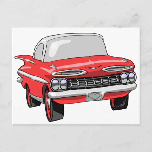 Carte Postale Chevrolet 1959 (Devant)