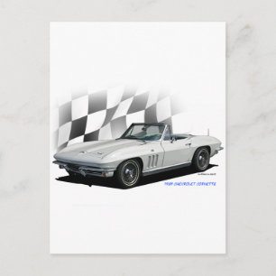 Carte Postale Chevrolet Corvette 1965
