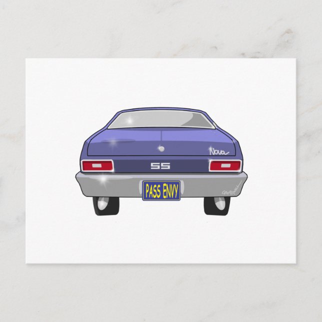 Carte Postale Chevrolet Nova SS 1970 (Devant)