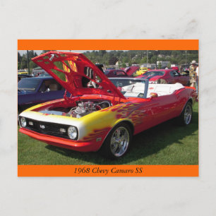 Carte Postale Chevy Camaro SS 1968
