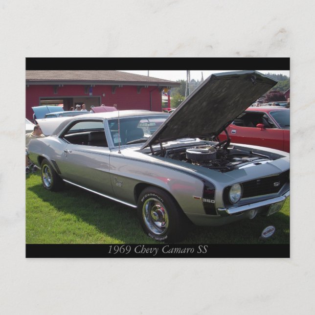 Carte Postale Chevy Camaro SS 1969 (Devant)