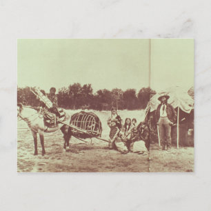 Carte Postale Cheyenne Indians on the Move, 1878 (photo b/w)