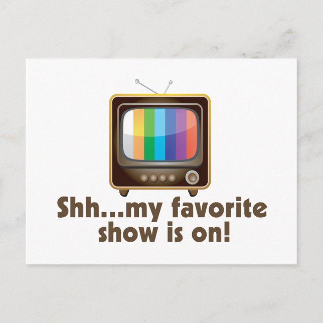 Carte Postale Chh Mon Émission Préférée Est À La Télévision (Devant)