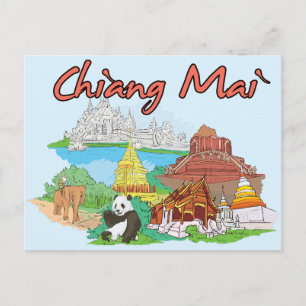 Carte Postale Chiang Mai, Thaïlande