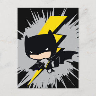 Carte Postale Chibi Batman Lightning Kick