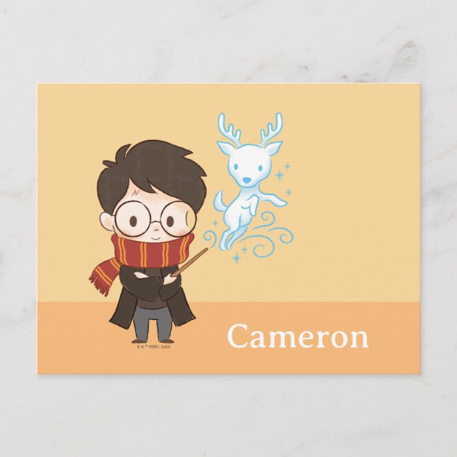 Carte Postale Chibi HARRY POTTER™ Patronus (Devant)