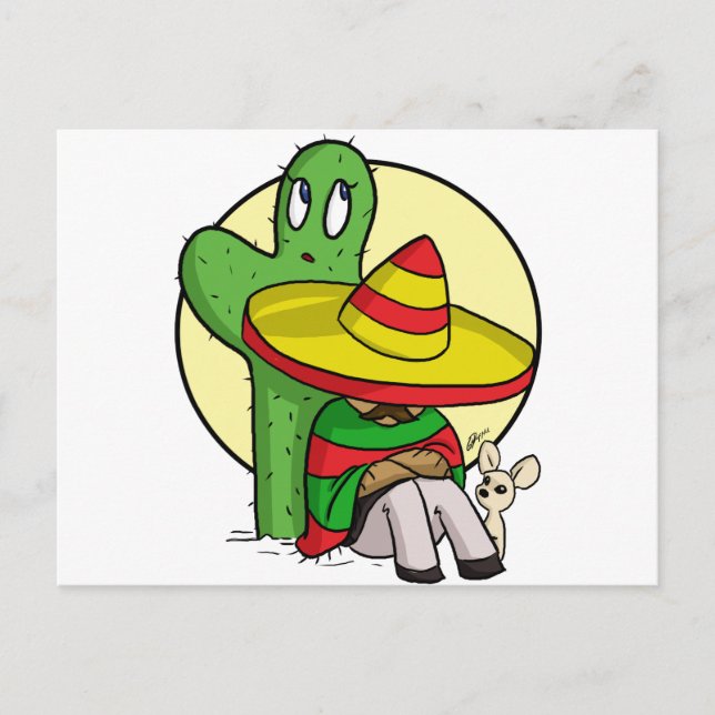Carte Postale chibi sombrero (Devant)