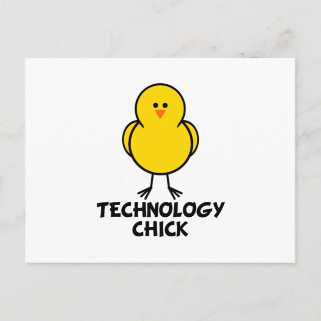 Carte Postale Chic de technologie (Devant)