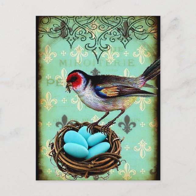 Carte postale chic Fleur Di Lis (Devant)