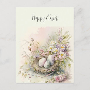 Carte Postale Chic Shabby aquarelle de Pâques