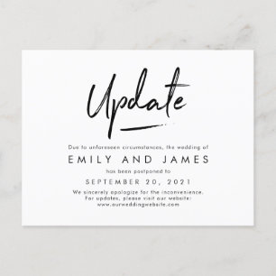 Carte Postale Chic Strokes EDITABLE COULEUR Modifier La date