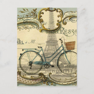 Carte Postale chic traveller vintage