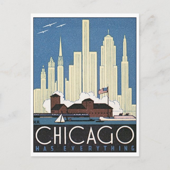 Carte Postale Chicago a tout (Devant)