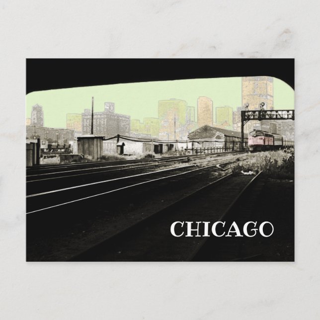 Carte Postale Chicago de Lasalle Street Station Art Card 1971 (Devant)
