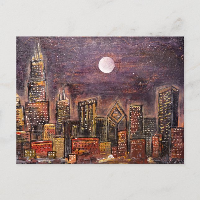 Carte Postale Chicago de minuit (Devant)