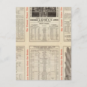 Carte Postale Chicago et Alton Railroad 3