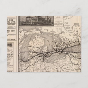 Carte Postale Chicago et Grand Trunk Railway