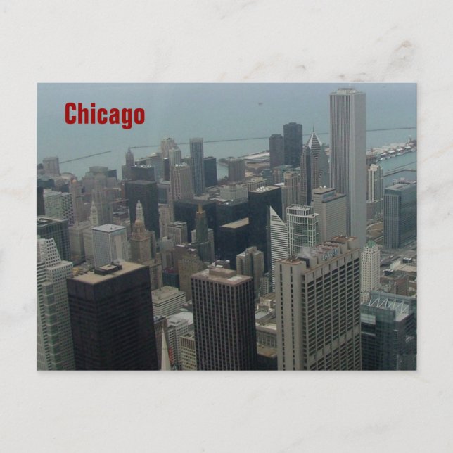 Carte Postale Chicago et le lac Michigan (Devant)