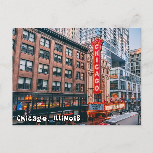 Carte postale Chicago Illinois Downtown (Devant)