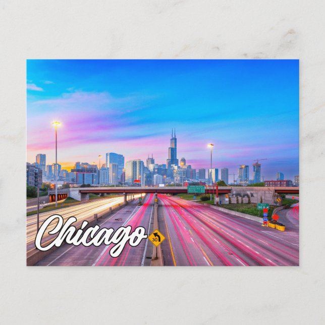 Carte Postale Chicago, Illinois, États-Unis (Devant)